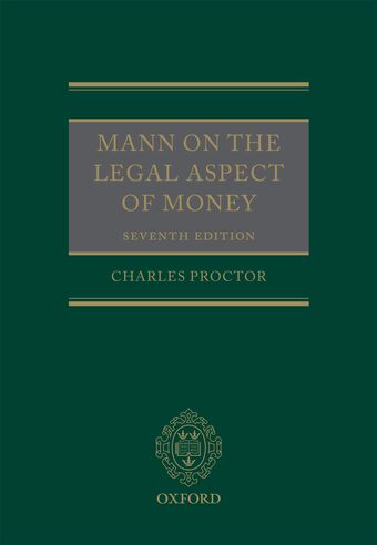 Mann on the Legal Aspect of Money book cover