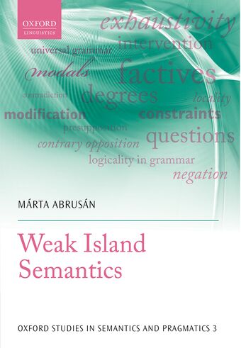 Weak Island Semantics book cover