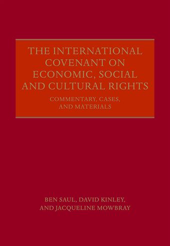 The International Covenant on Economic, Social and Cultural Rights book cover