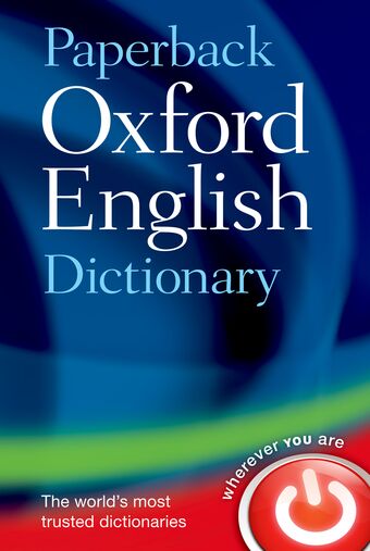 Paperback Oxford English Dictionary book cover