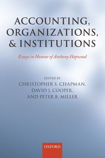Accounting, Organizations, and Institutions book cover