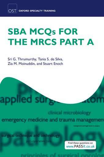 SBA MCQs for the MRCS Part A book cover