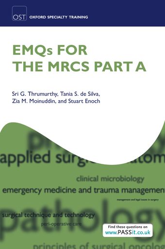 EMQs for the MRCS Part A book cover