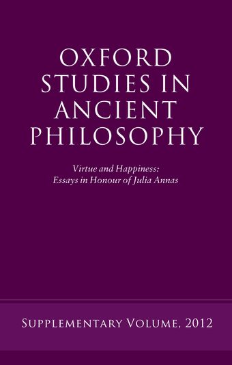 Virtue and Happiness book cover