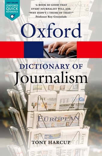 A Dictionary of Journalism book cover
