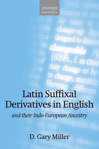 Latin Suffixal Derivatives in English book cover