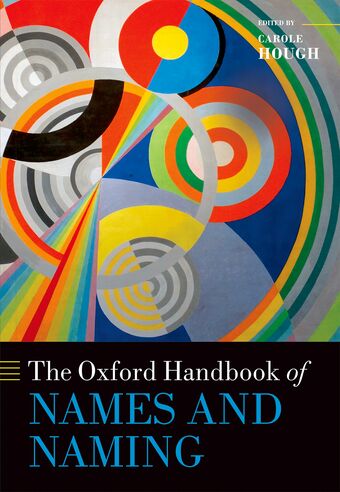The Oxford Handbook of Names and Naming book cover