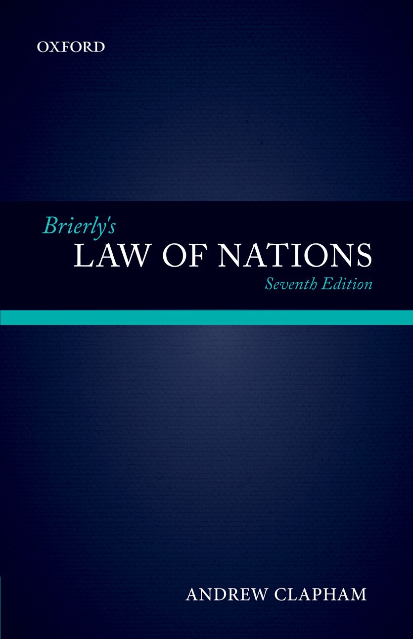 Brierly's Law of Nations book cover
