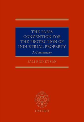 The Paris Convention for the Protection of Industrial Property book cover