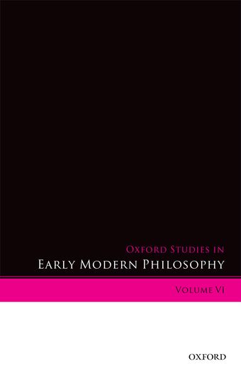 Oxford Studies in Early Modern Philosophy book cover