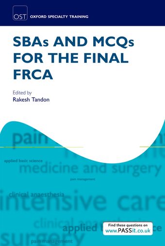 SBAs and MCQs for the Final FRCA book cover