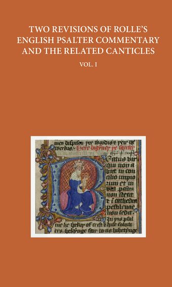Two Revisions of Rolle's English Psalter Commentary and the Related Canticles book cover