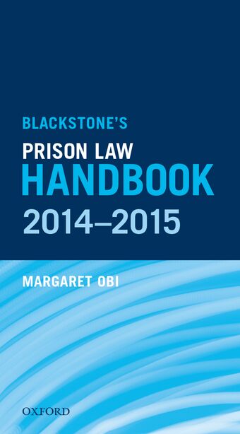 Blackstone's Prison Law Handbook 2014-2015 book cover