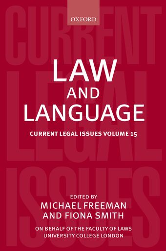 Law and Language book cover