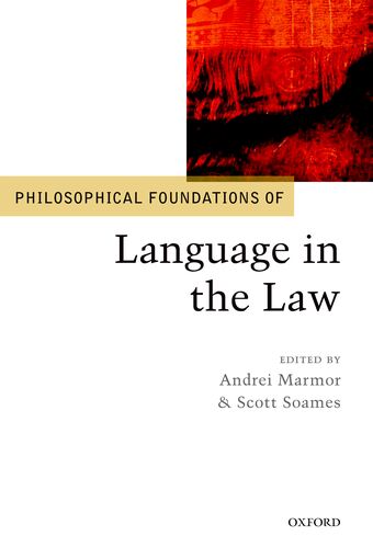 Philosophical Foundations of Language in the Law book cover