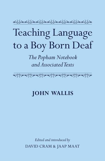 John Wallis. Teaching Language to a Boy Born Deaf book cover