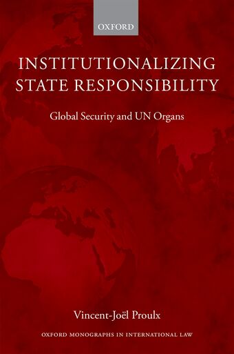 Institutionalizing State Responsibility book cover