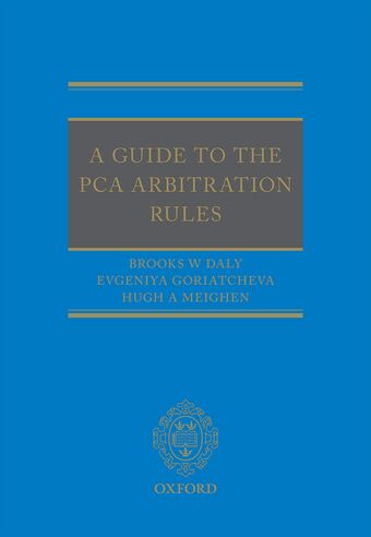 A Guide to the PCA Arbitration Rules book cover
