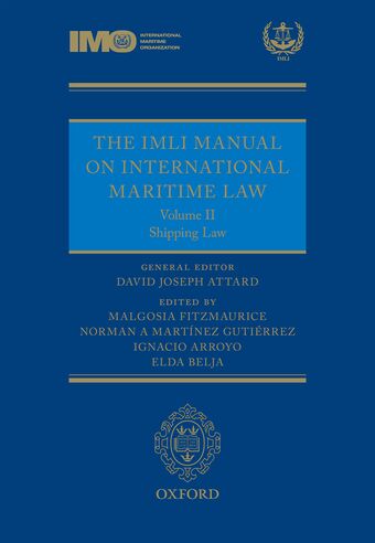 The IMLI Manual on International Maritime Law book cover