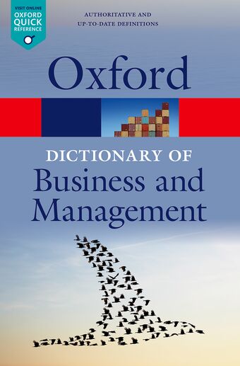 A Dictionary of Business and Management book cover