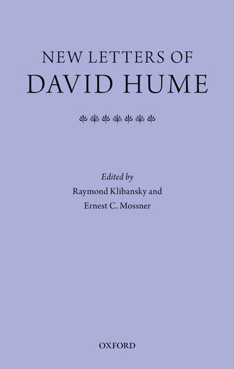 New Letters of David Hume book cover