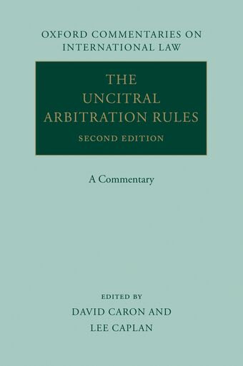 The UNCITRAL Arbitration Rules book cover