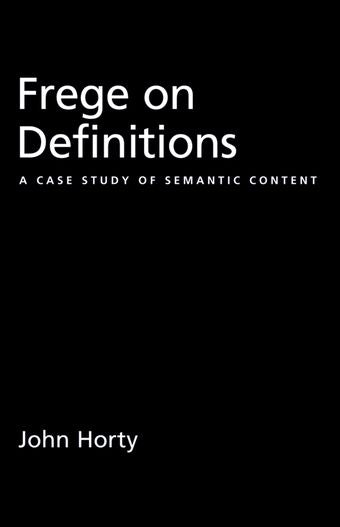 Frege on Definitions book cover