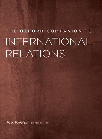 The Oxford Companion to International Relations book cover