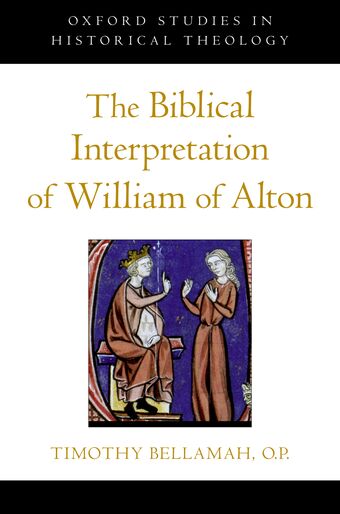 The Biblical Interpretation of William of Alton book cover