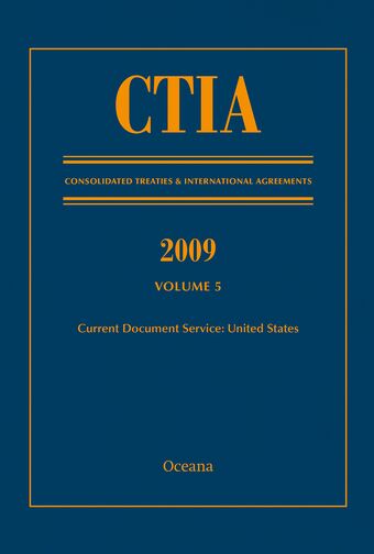 2009 Consolidated Treaties and International Agreements, Volume 5 book cover