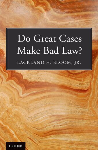 Do Great Cases Make Bad Law? book cover