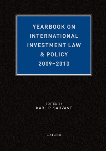 Yearbook on International Investment Law and Policy 2009-2010 book cover