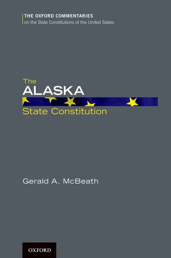 The Alaska State Constitution book cover