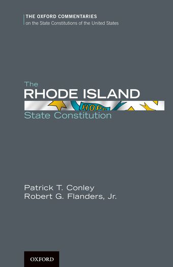 The Rhode Island State Constitution book cover