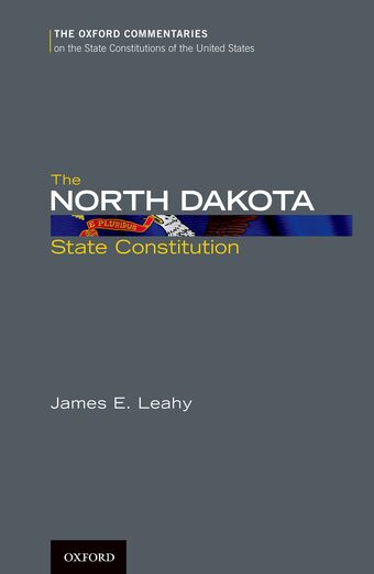 The North Dakota State Constitution book cover