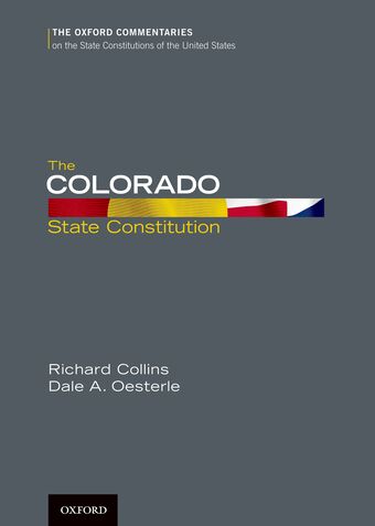 The Colorado State Constitution book cover