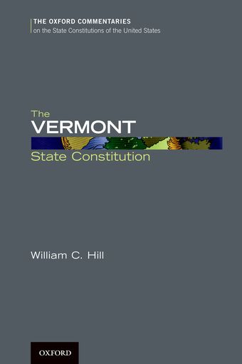 The Vermont State Constitution book cover