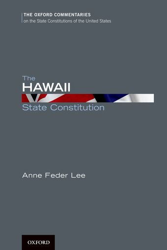 The Hawaii State Constitution book cover