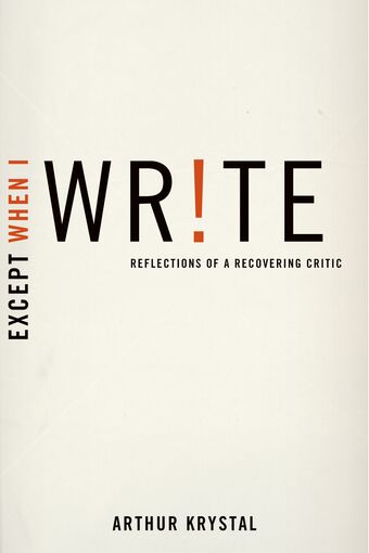 Except When I Write book cover