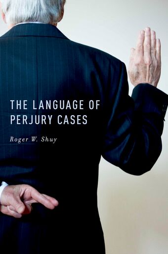 The Language of Perjury Cases book cover