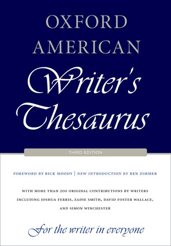 Oxford American Writer's Thesaurus book cover