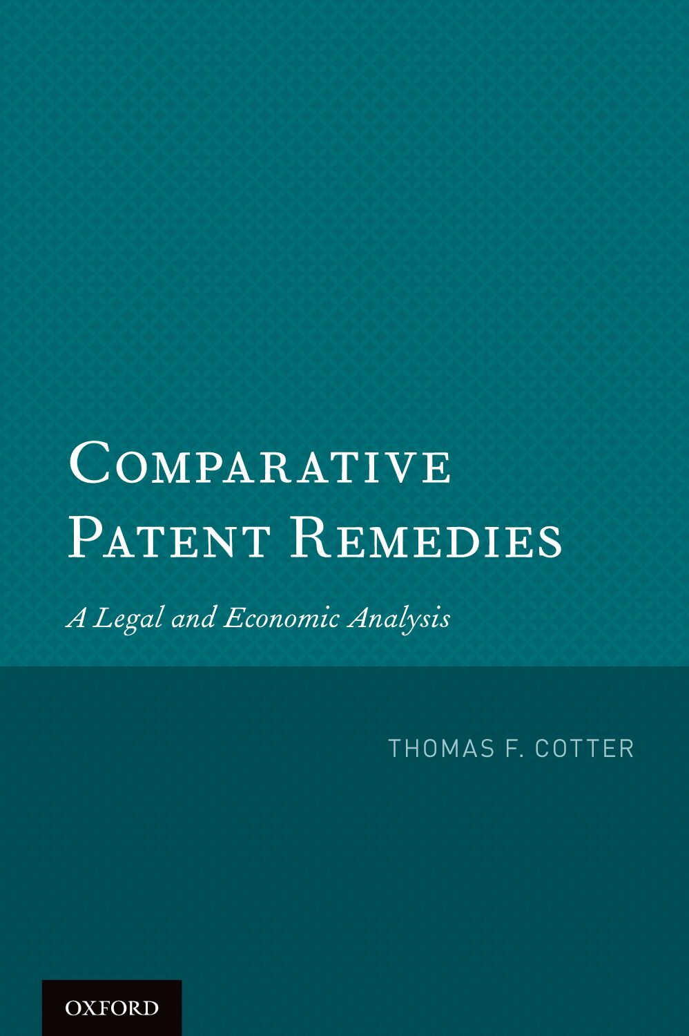 Comparative Patent Remedies book cover