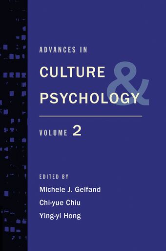 Advances in Culture and Psychology book cover