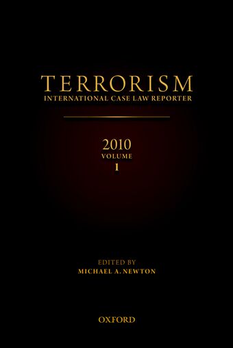 Terrorism 2010 Volume 1 book cover