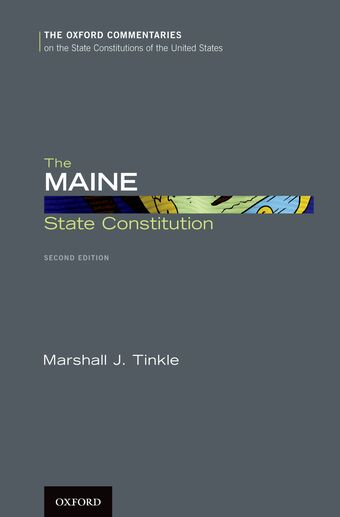 The Maine State Constitution book cover