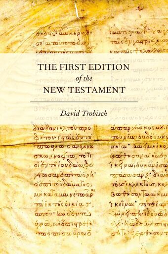 The First Edition of the New Testament book cover
