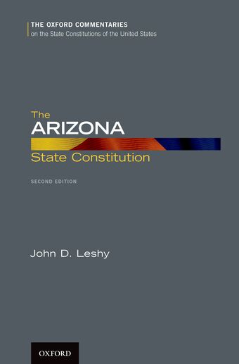 The Arizona State Constitution book cover