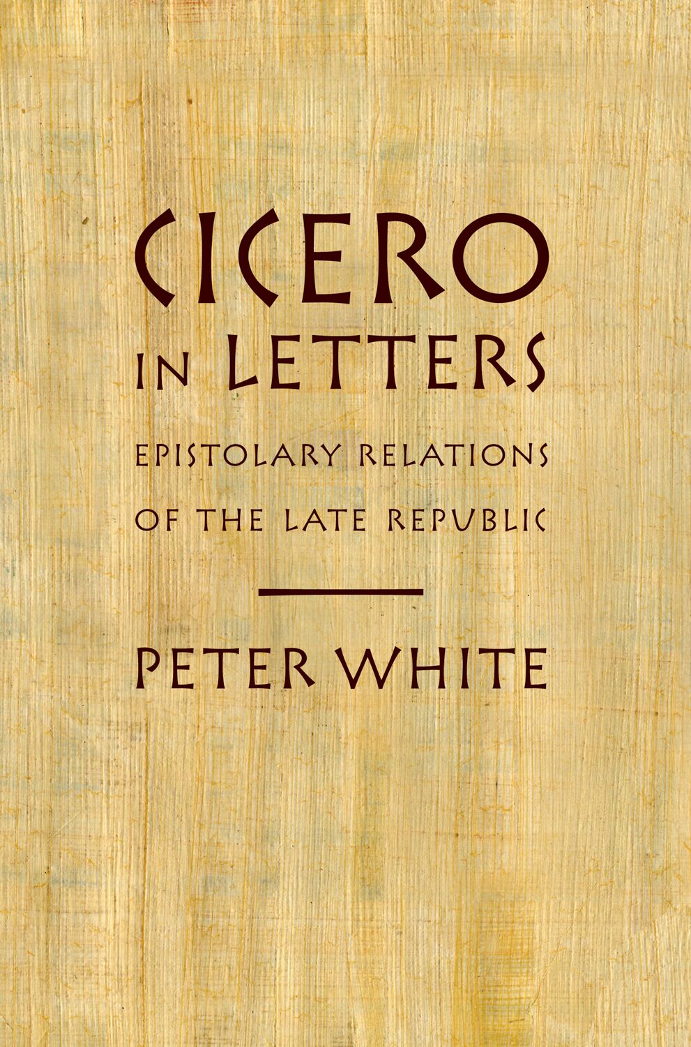 Cicero in Letters book cover