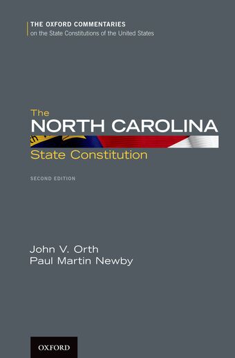 The North Carolina State Constitution book cover