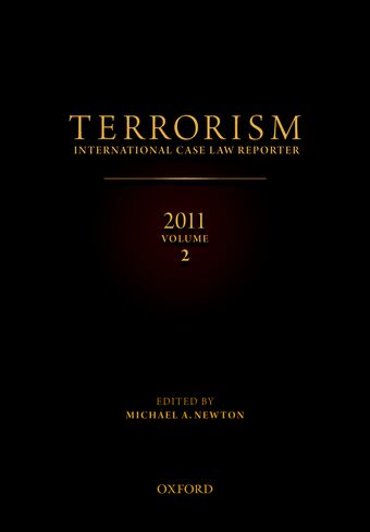 Terrorism International Case Law Reporter 2011, Volume 2 book cover